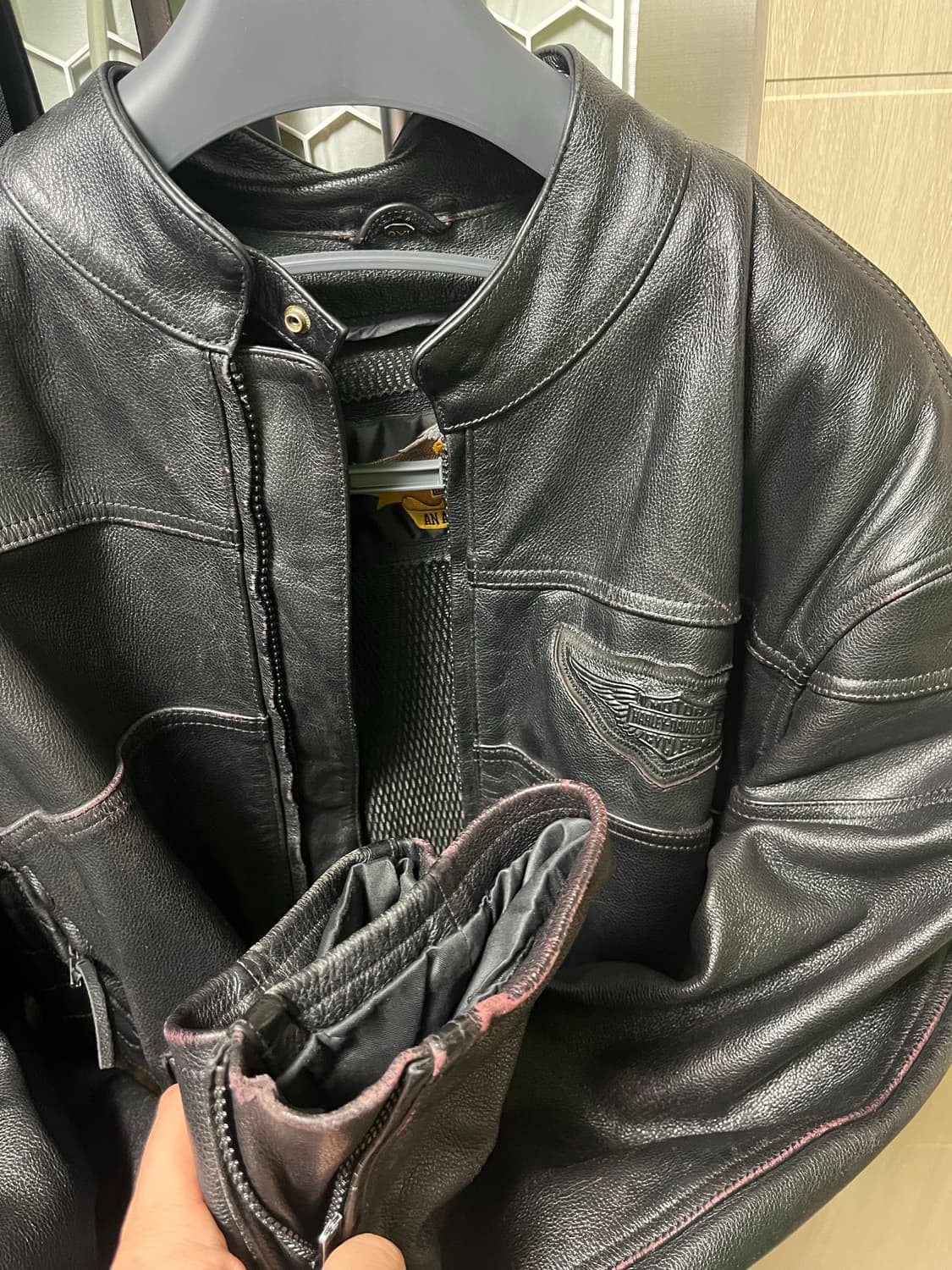 [110] 할리데이비슨 가죽 리얼레더 싱글 라이더 자켓  상품이미지4