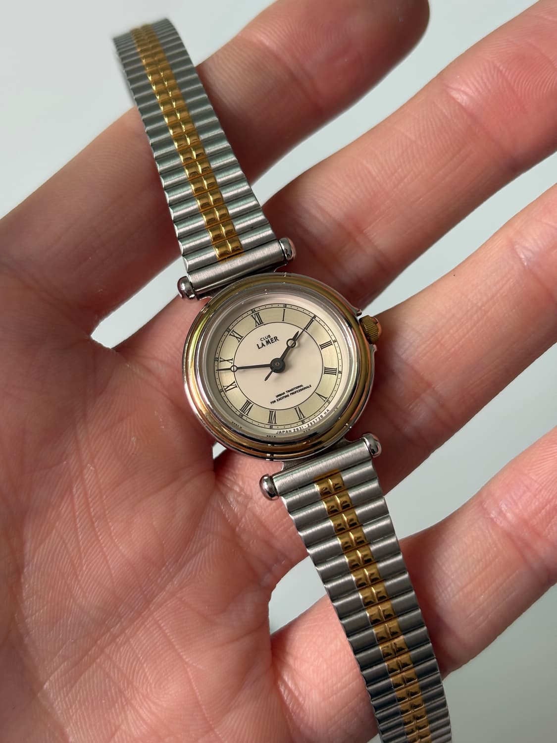 1980년대 빈티지시계 Club La Mer 콤비 쿼츠 여성 데드스탁 상품이미지2
