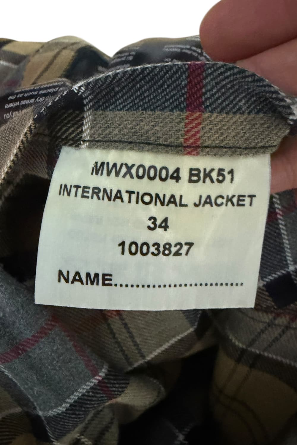 바버 인터네셔널 왁스 코팅 자켓 상품이미지9