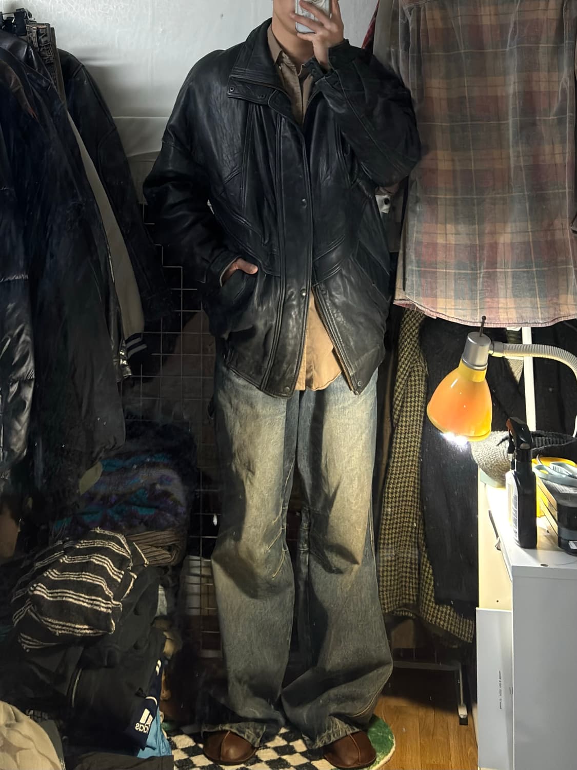 Imperio Del Antilope S.A. 하프 코트 레더 자켓 50 상품이미지2