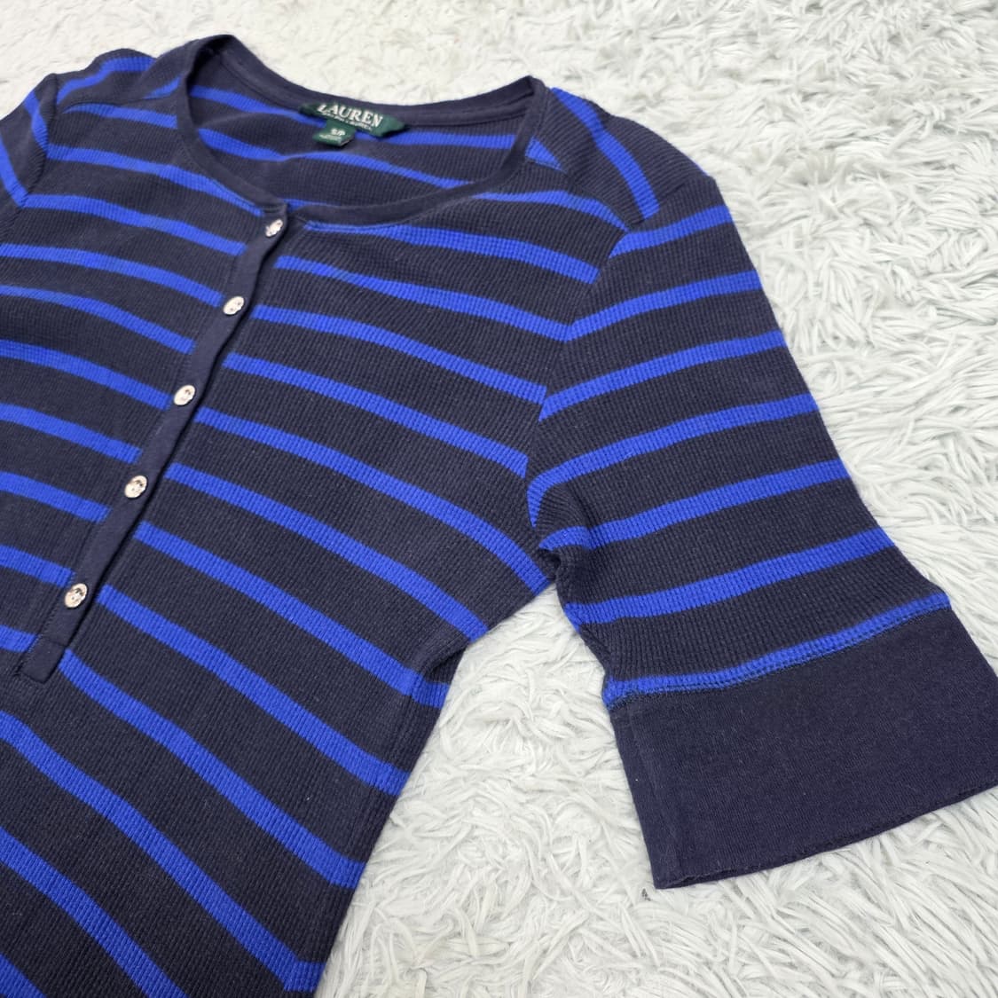 로렌랄프로렌 스트라이프 와플 니트 드레스 S 상품이미지5