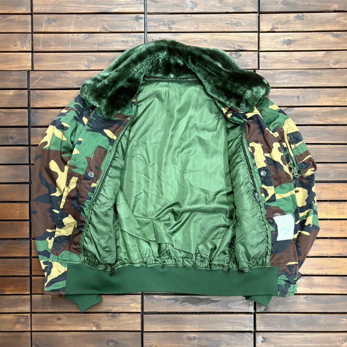 (M) 밀리터리 카모플라쥬 MA-1 탱커 자켓 상품이미지3