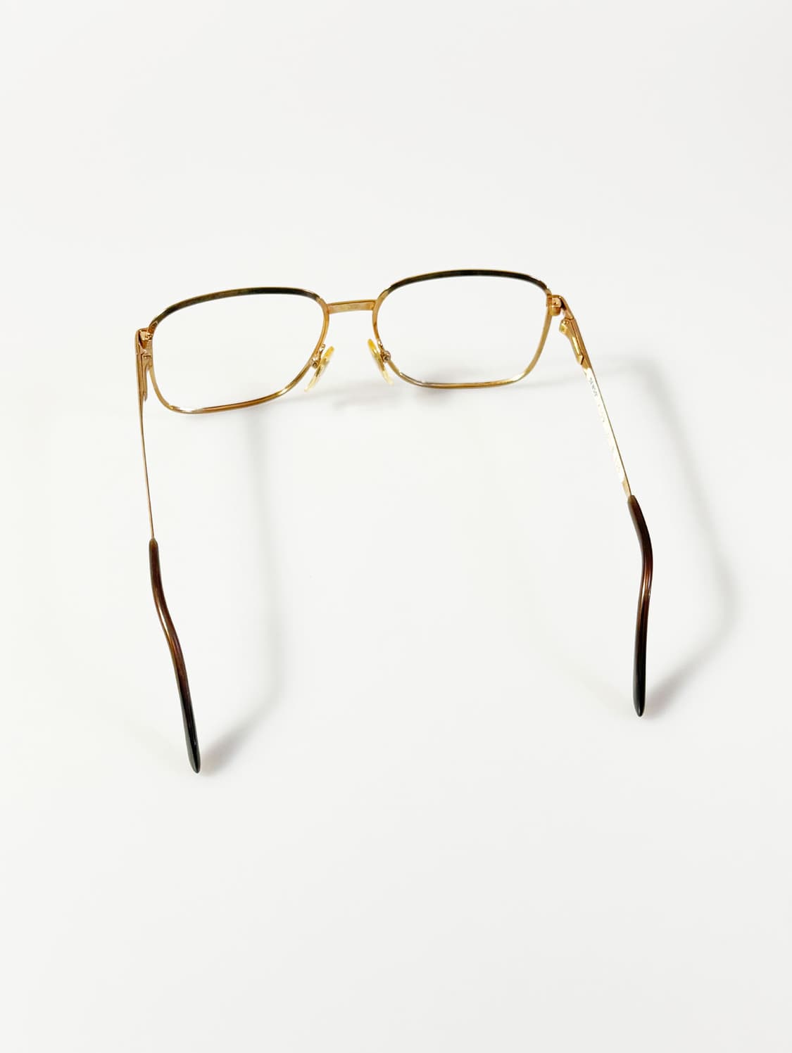 90s SENSO 골드 클래식 스퀘어 메탈 프레임 빈티지 안경 상품이미지5