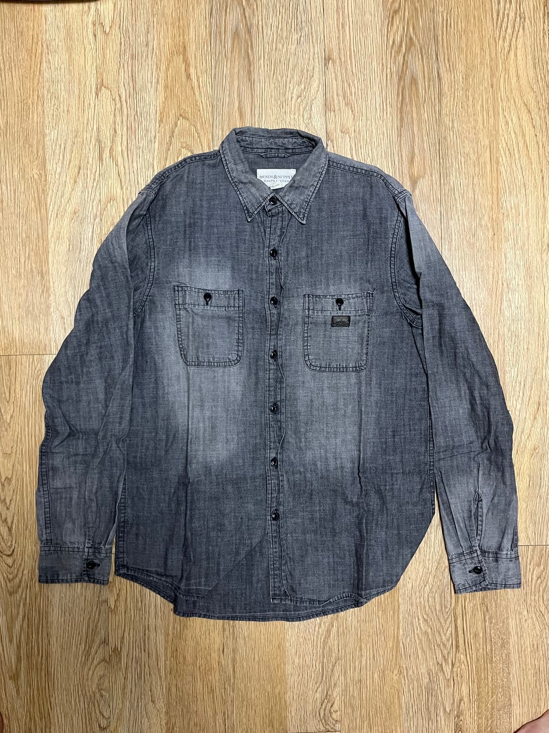 폴로 데님앤서플라이 샴브레이 셔츠 그레이 상품이미지1