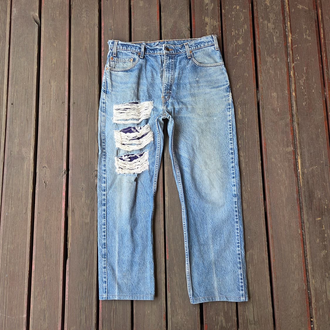 리바이스505×아디다스  커스텀 팬츠 상품이미지1