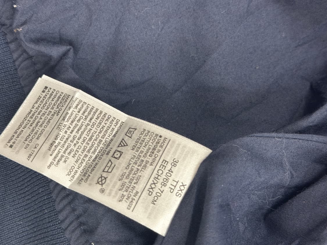 재팬 Gap 누빔 경량 네이비 패딩 봄버 자켓 아우터 아메카지 핀터 상품이미지5