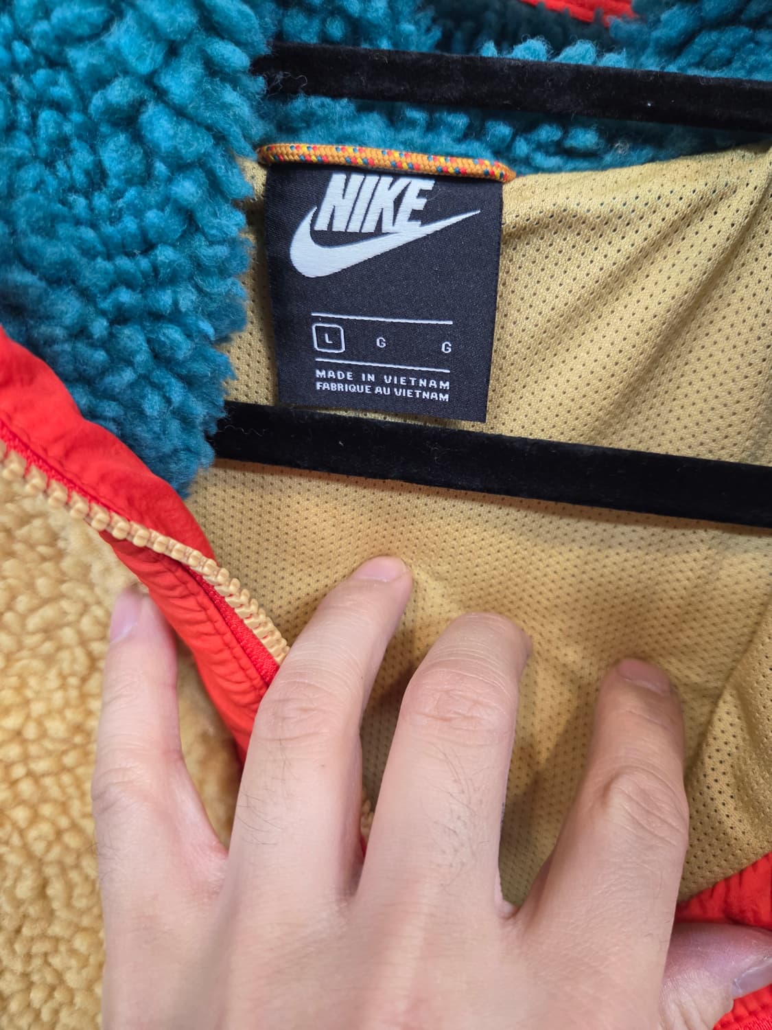 나이키 헤리티지 쉐르파 뽀글이 하프집업 자켓 L 상품이미지3