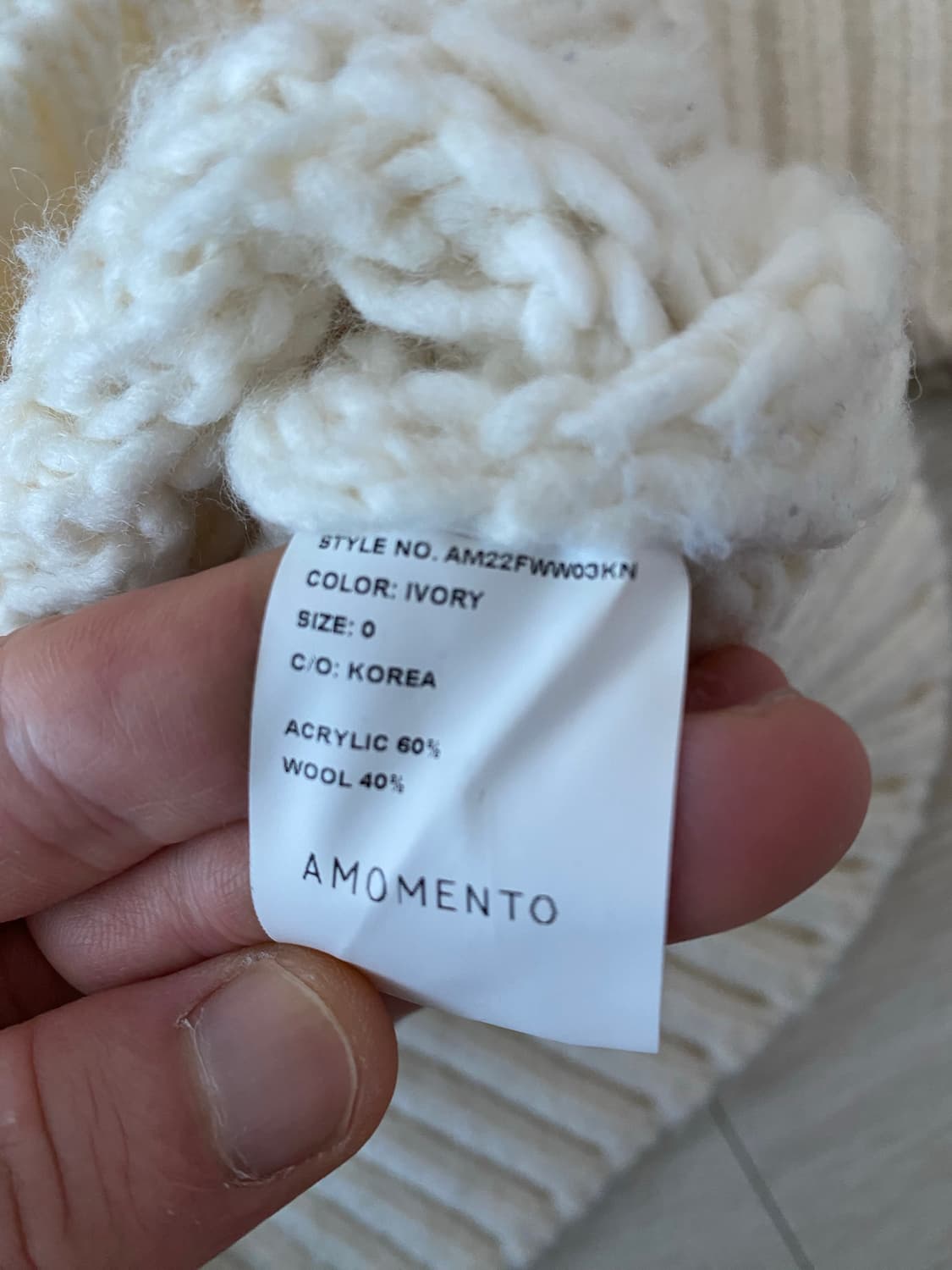 아모멘토 니트 상품이미지5