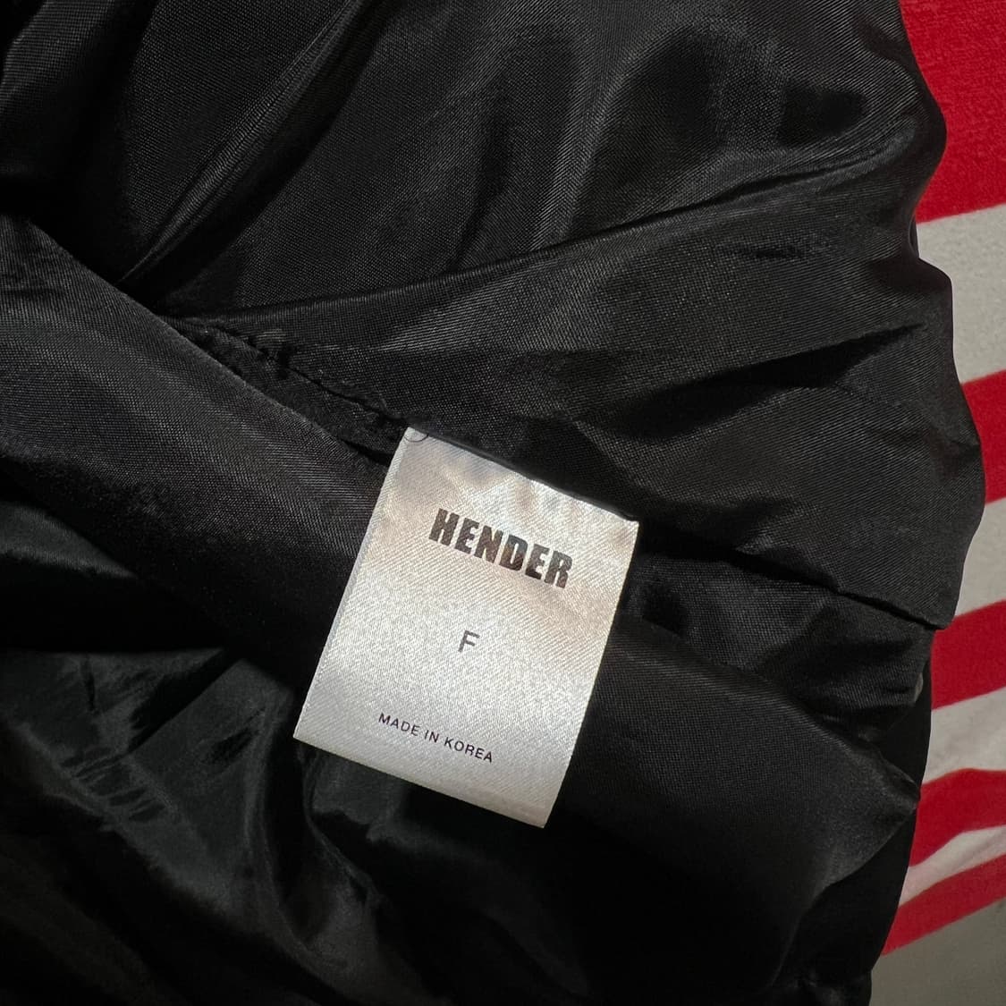 헨더 블랙 레더 블루종 자켓 상품이미지4