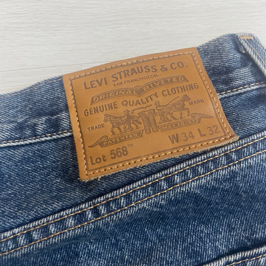 리바이스 568 루즈스트레이트 프리미엄 데님팬츠 상품이미지6