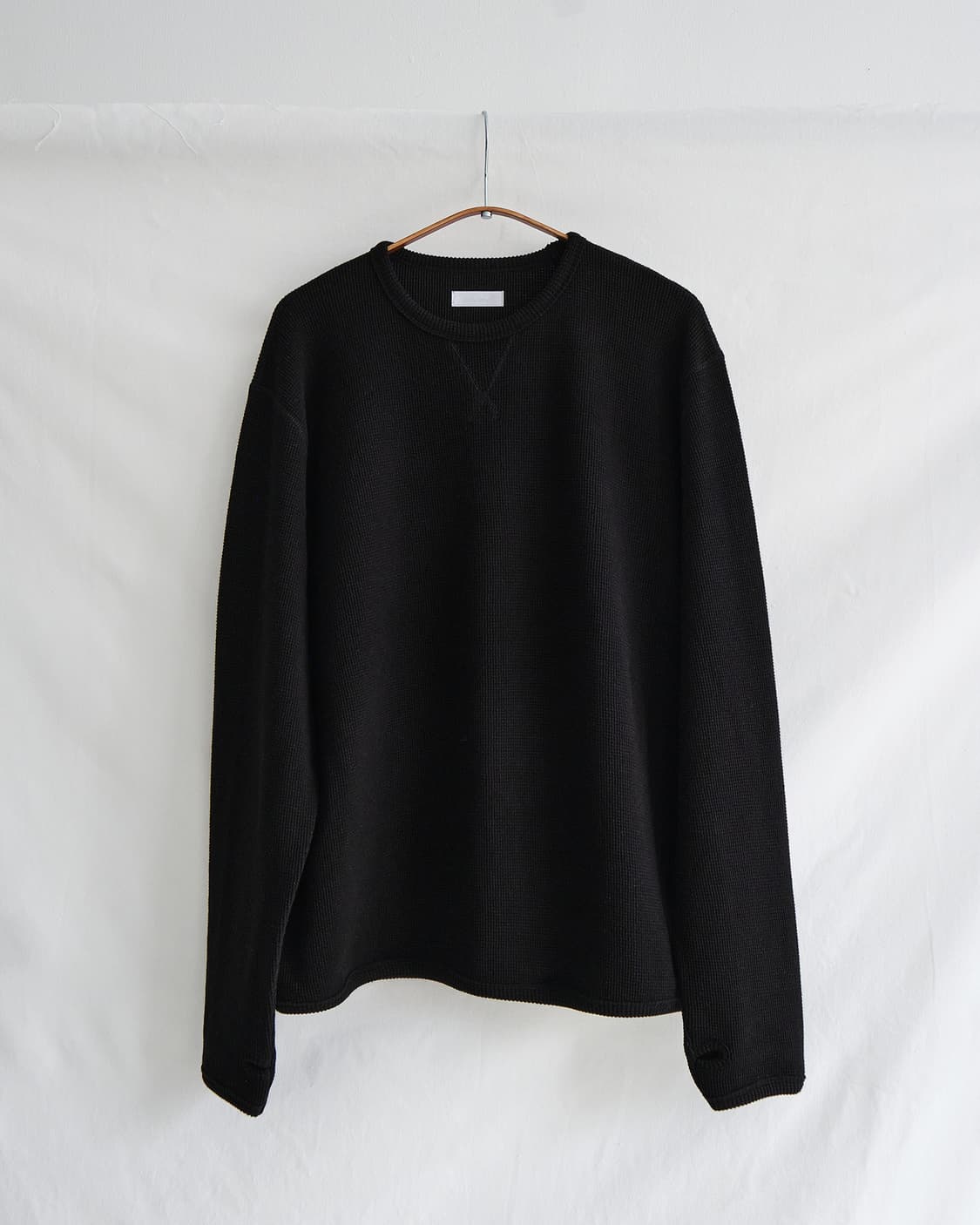 Seasalt Waffle rib long sleeve 블랙 상품이미지1