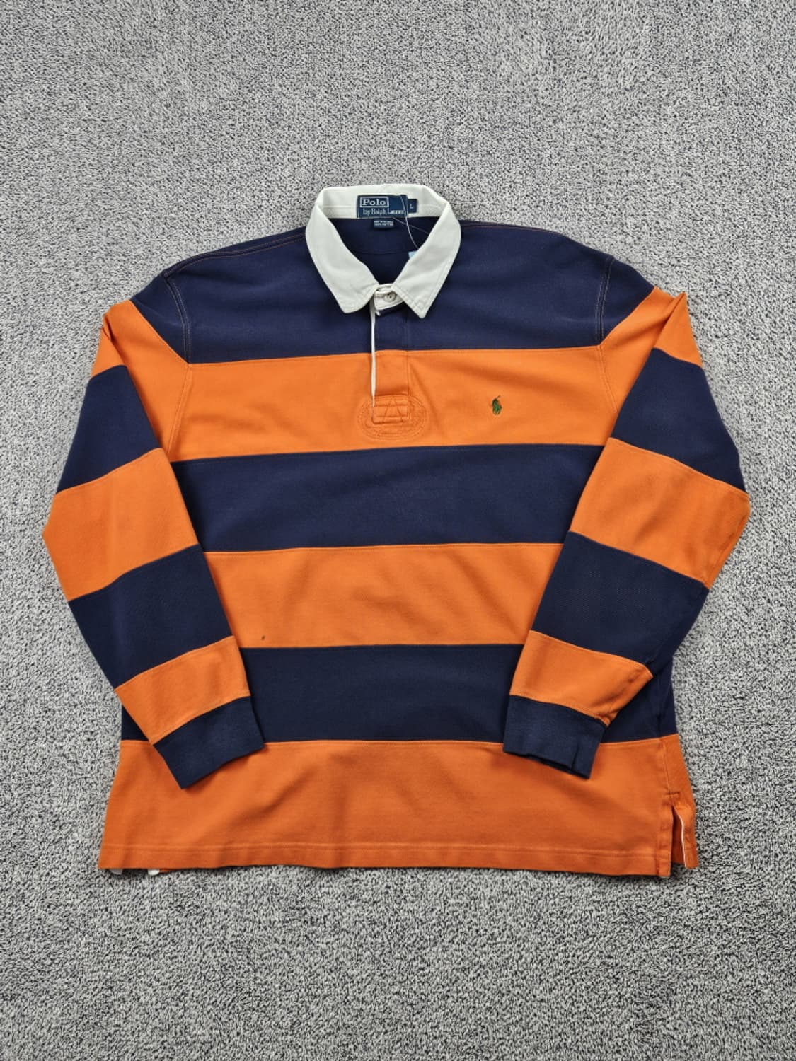 폴로랄프로렌 스트라이프 화이트카라 럭비 티셔츠 ( L ) / 10074 상품이미지2