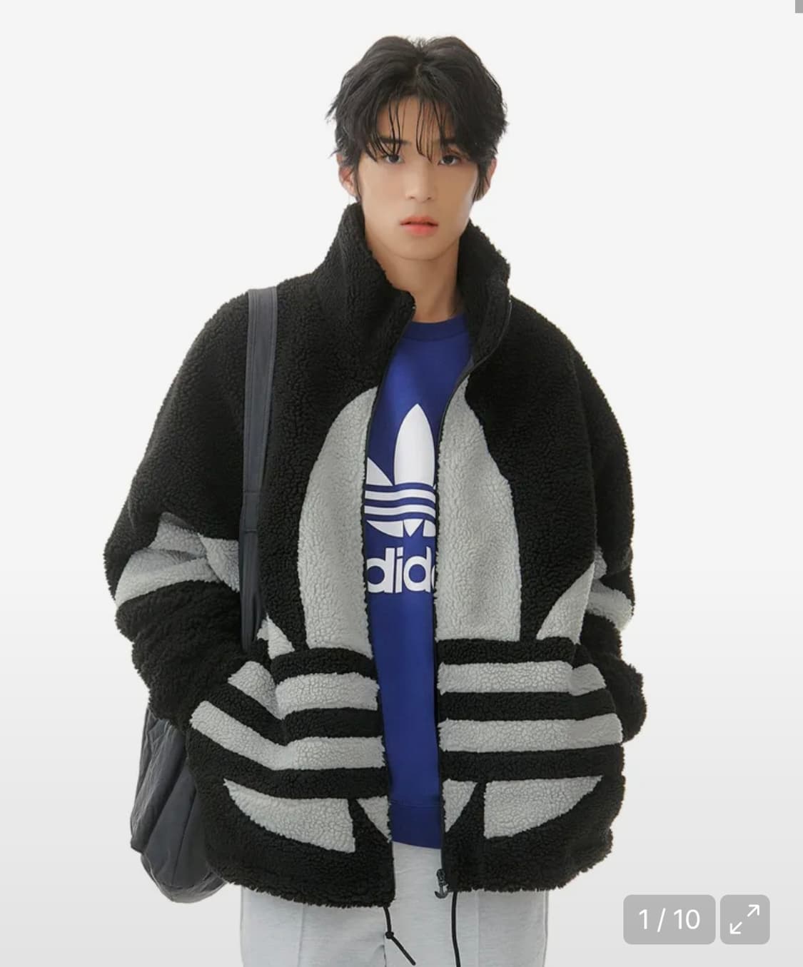 아디다스 빅 트레포일 쉐르파 후리스 L 상품이미지1