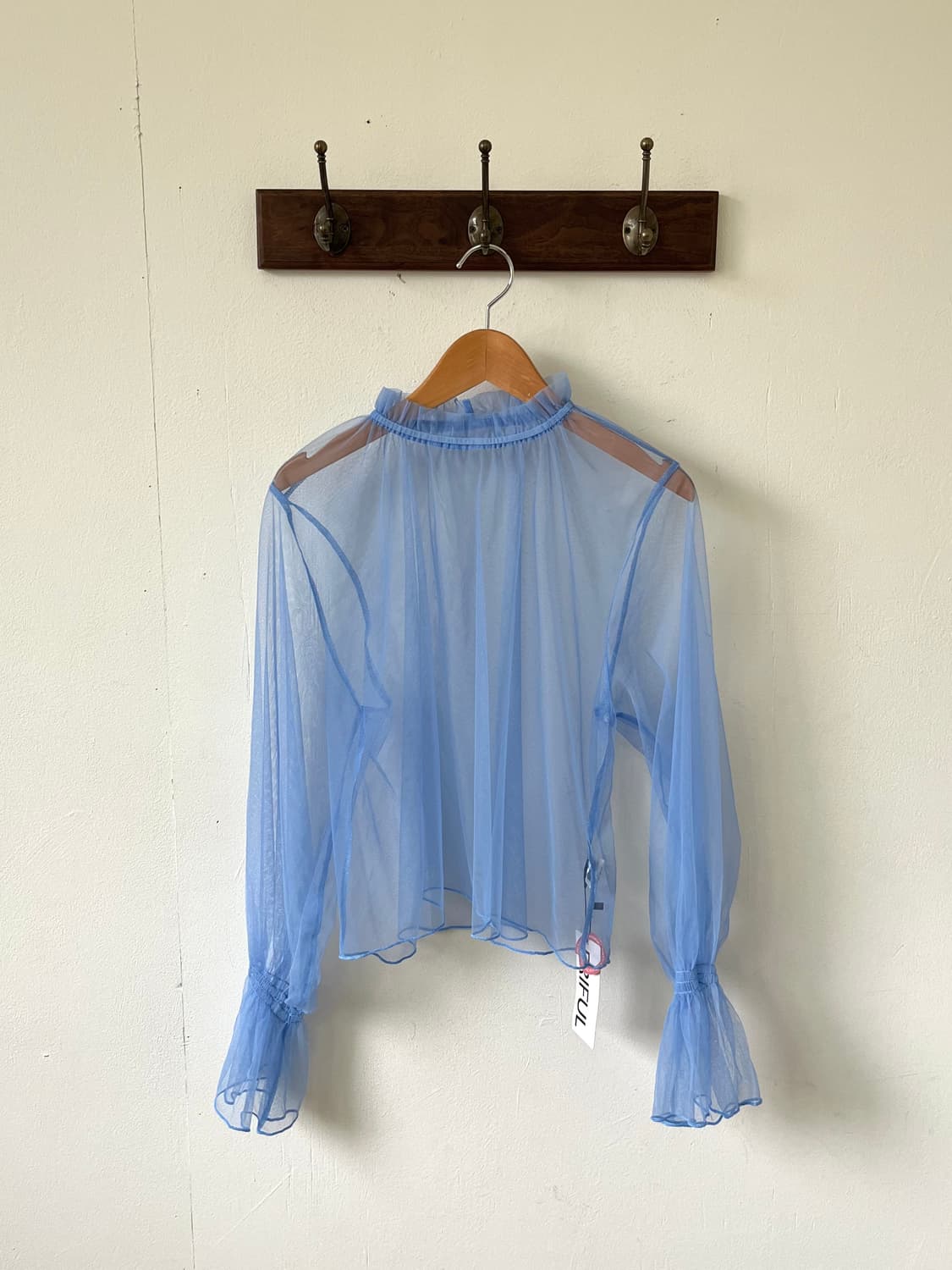 FRIFUL 시스루 블라우스 상품이미지1