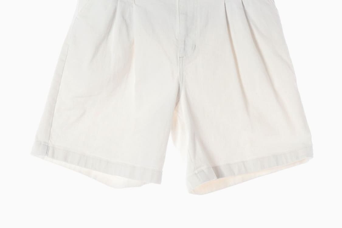 스틸베네통 화이트 투핀턱 코튼 쇼츠 42 상품이미지4