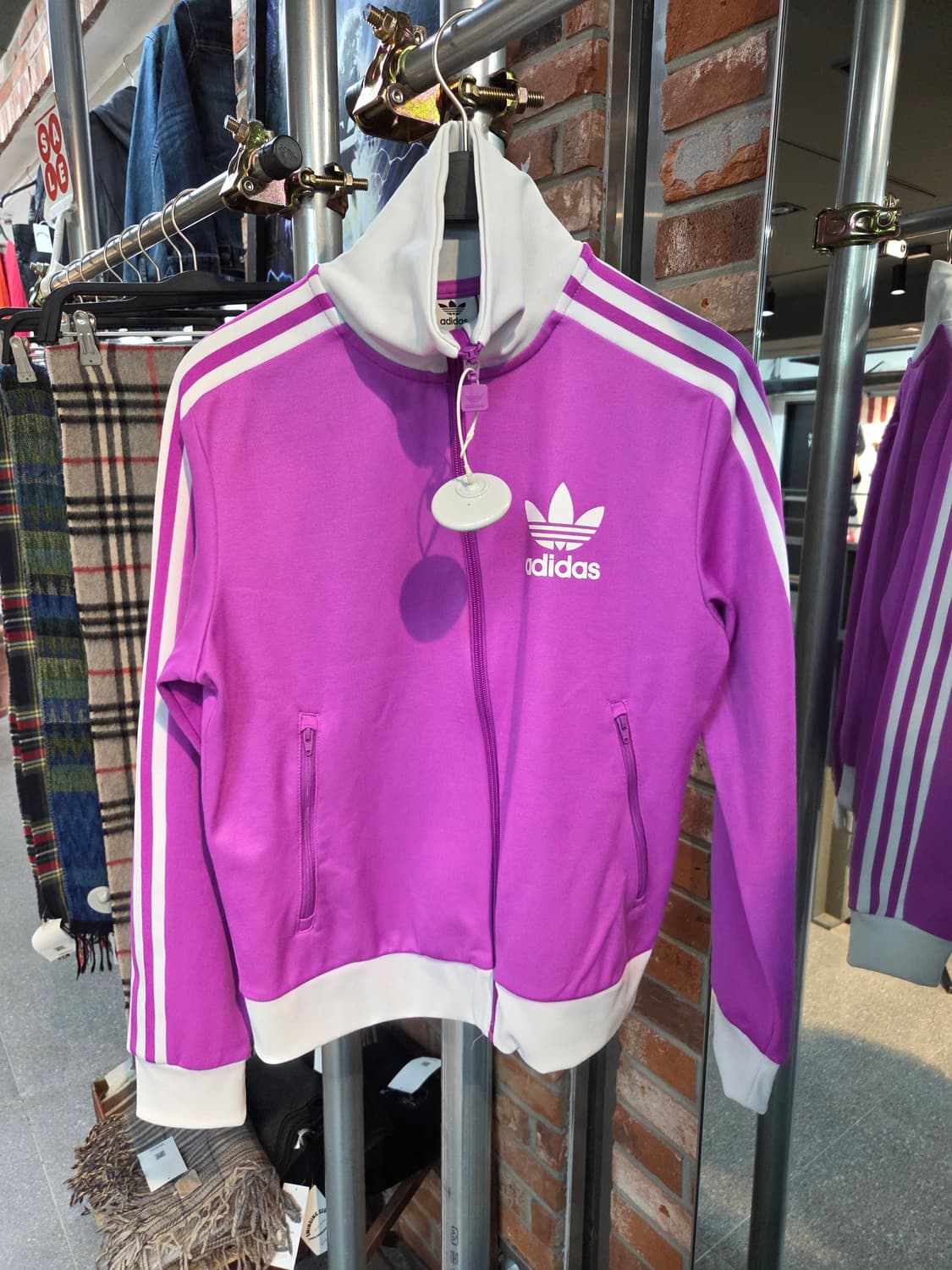 ADIDAS 아디다스 퍼플핑크집업💯 상품이미지3