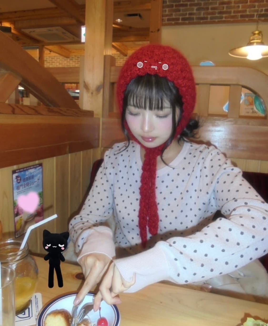 스컬프터 도트 가디건 레이 가디건 상품이미지2