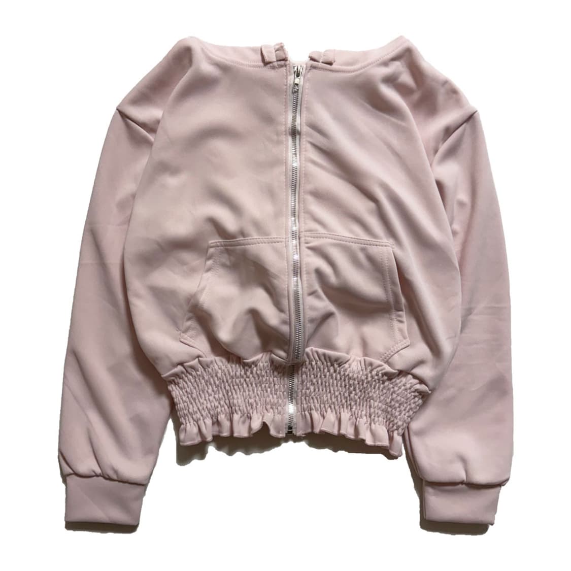 새상품 여자 봄 프릴 후드집업 (핑크) 상품이미지2