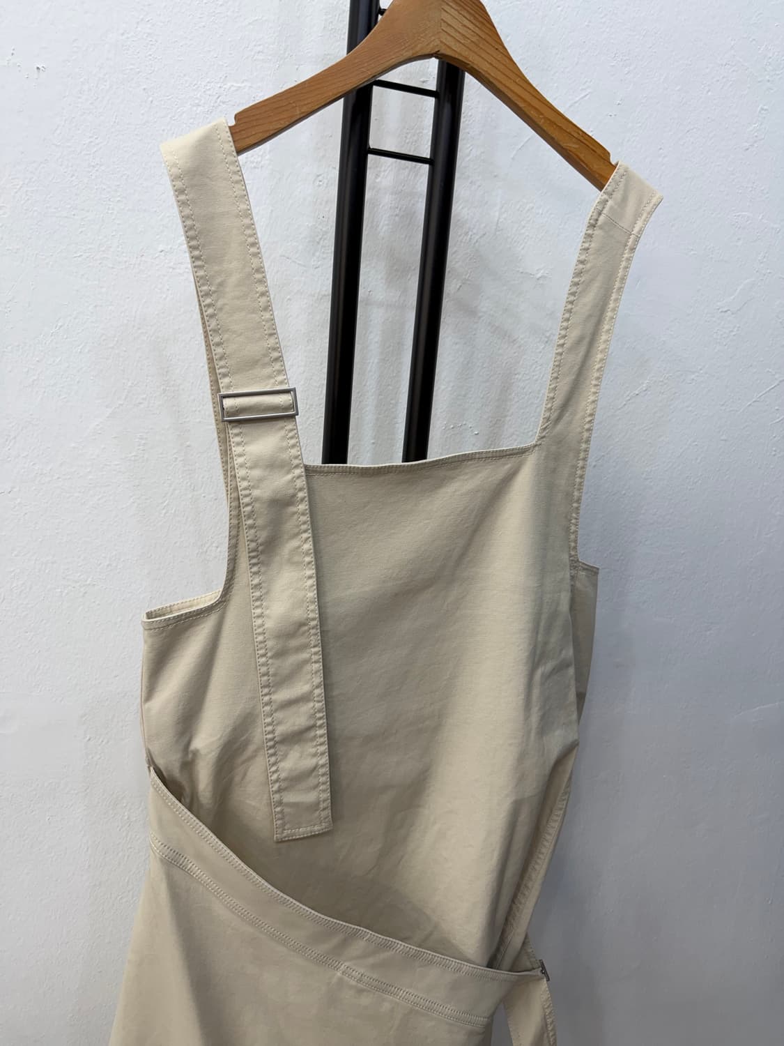 정품) COS 코스 아이보리 면 랩 스커트 원피스 40 상품이미지2