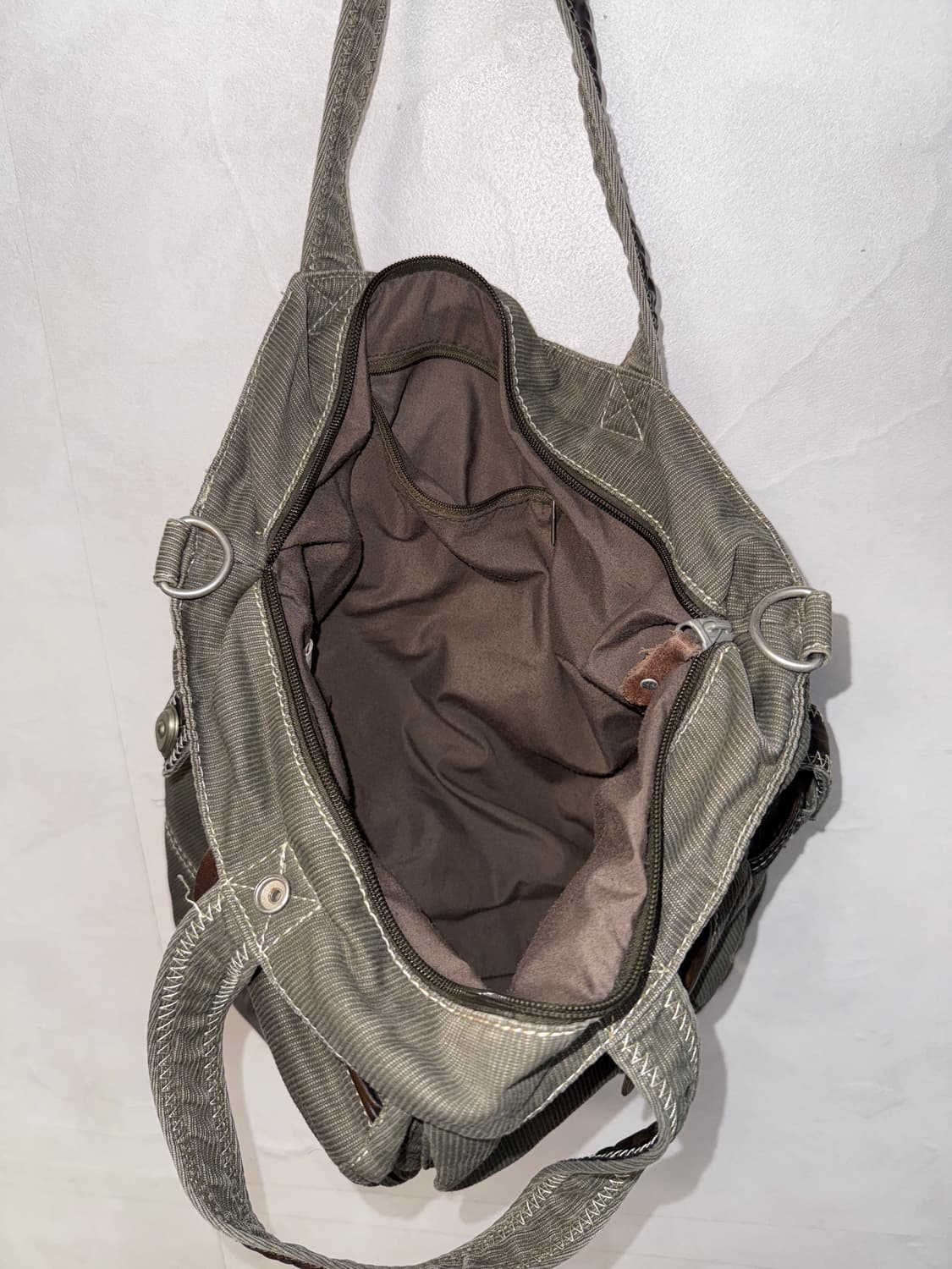 TOUGH jeansmith gray corduroy worker bag 상품이미지5