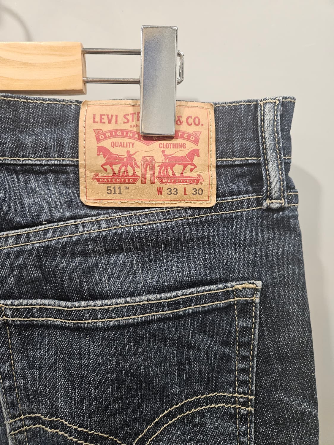 리바이스 511 진청 데님 청바지 상품이미지3