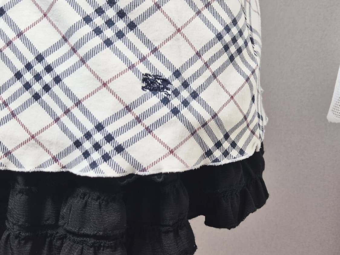 버버리 블루라벨 노바체크 리본 퍼프 블라우스 히메갸루 갸루 모리걸 상품이미지3