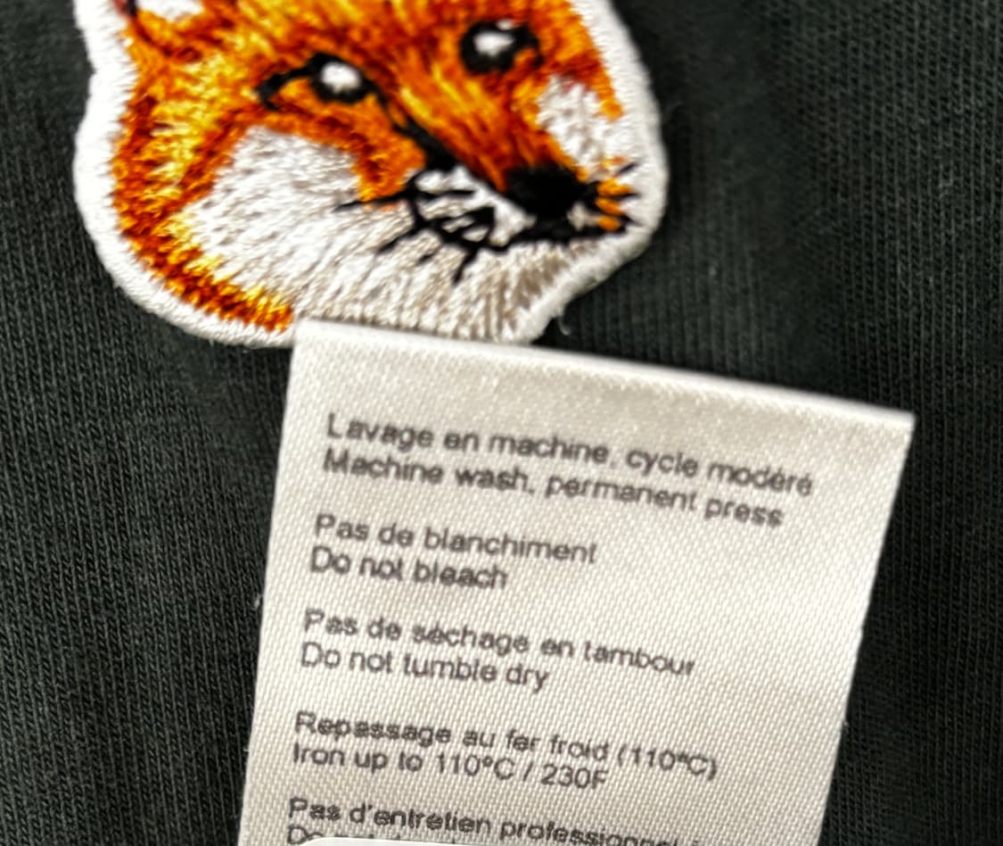 메종키츠네 폭스 헤드 반팔티 다크 그린 S 상품이미지5