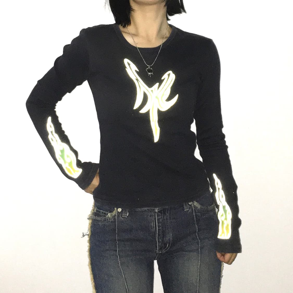 나이키 00s USA 세미크롭 롱슬리브  상품이미지2