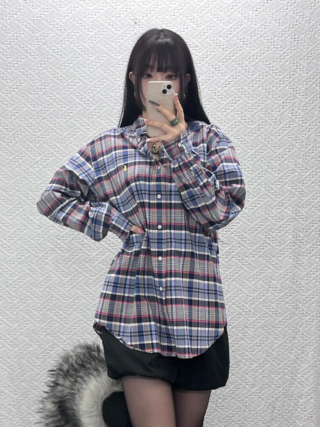 폴로 랄프로렌 빈티지 컨트리 레트로 체크 셔츠 L C10556 상품이미지2