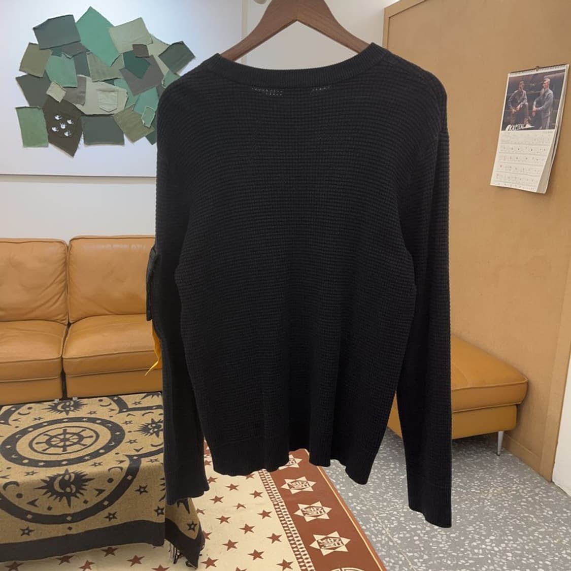 디젤 스트릿 모던시크 슬리브 포켓 스트랩 와플 니트 100 C08668 상품이미지4