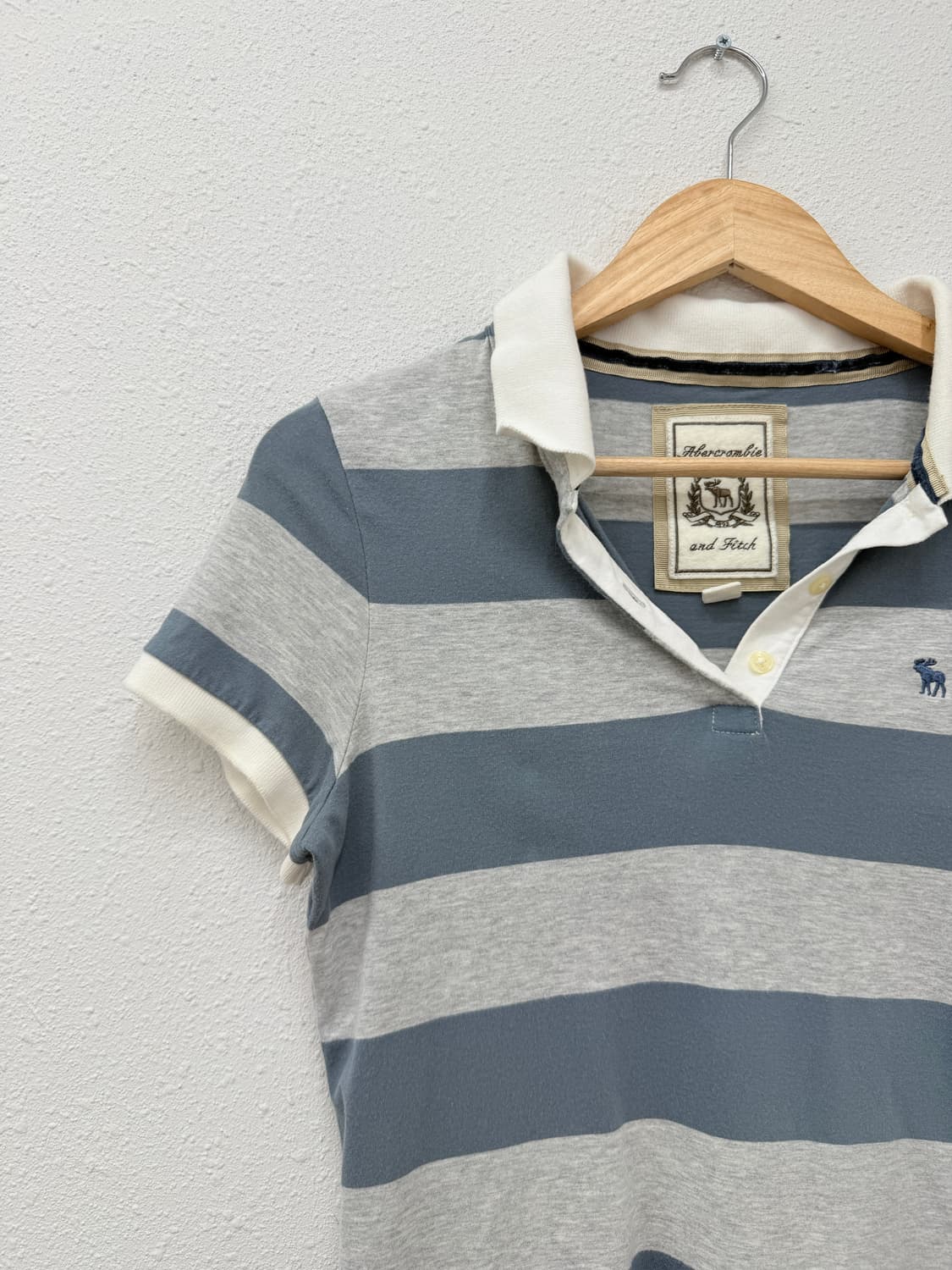 빈티지 아베크롬비 네이비 보더 카라티 상품이미지5