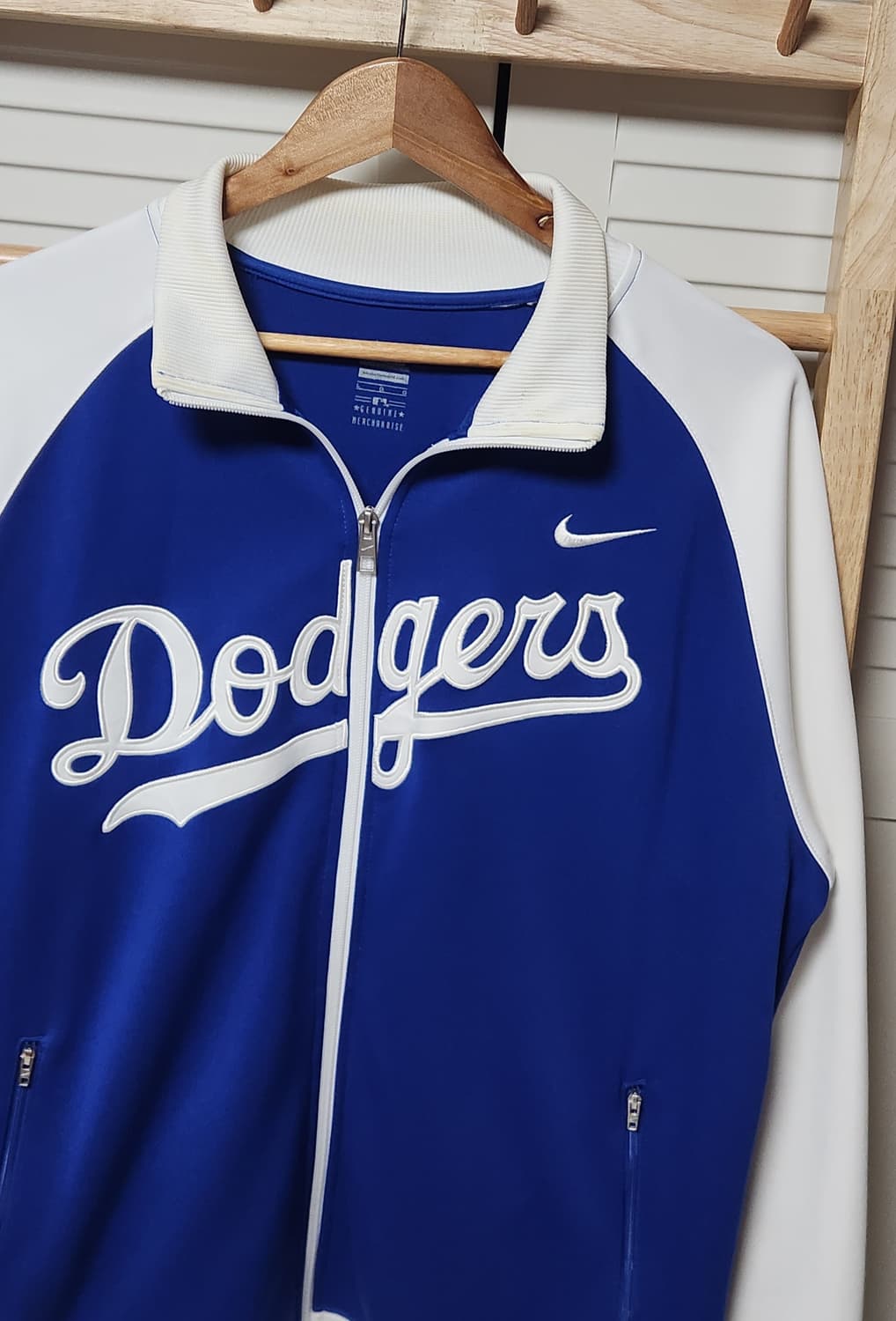 XL 나이키 LA 다저스 흰파 트레이닝 져지 자켓 NBA 상품이미지3