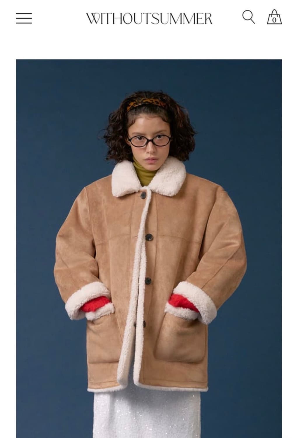 위드아웃썸머 24FW 리버시블 무스탕 상품이미지1