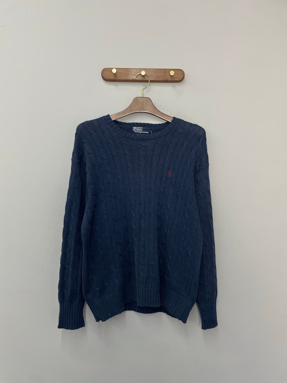 폴로 랄프로렌 라운드넥 네이비 니트 H2565 상품이미지2