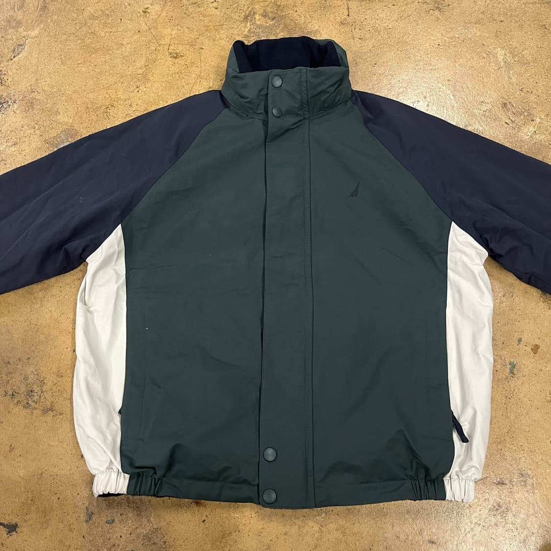 [정품] 노티카 네이비 그린 양면 바람막이 자켓 b14 상품이미지3