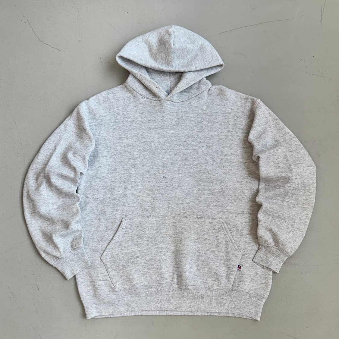 러셀 90s XL 블랭크 후드티 그레이 상품이미지2