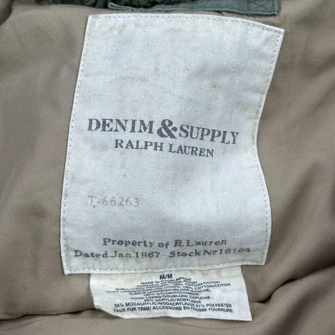 데님앤서플라이 n3b 카키 야상점퍼 (M) 상품이미지10