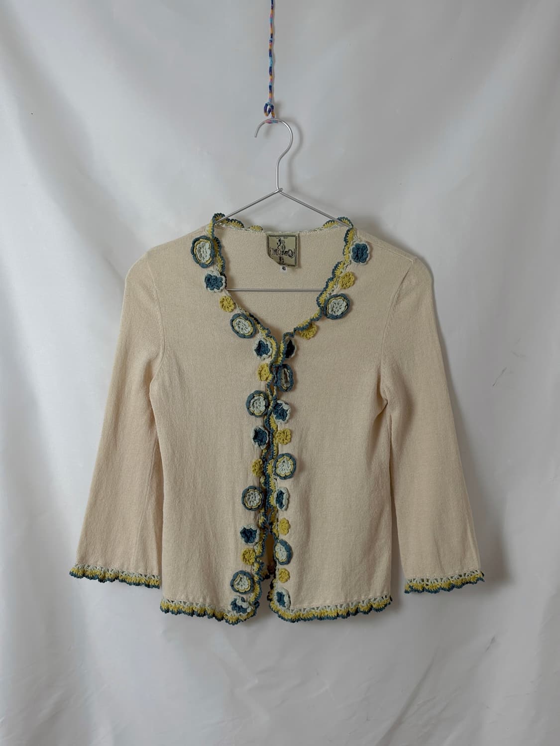 플라워 나비 프릴 가디건 상품이미지4