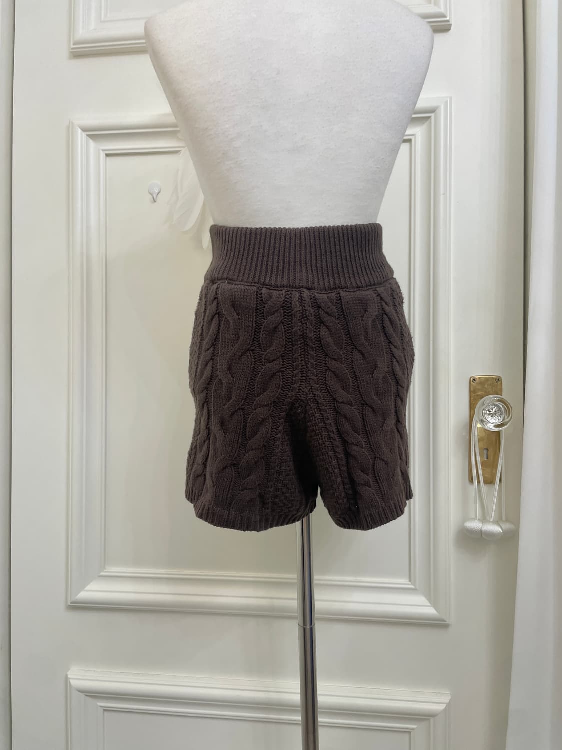 brown twist pocket knit banding pants 상품이미지4
