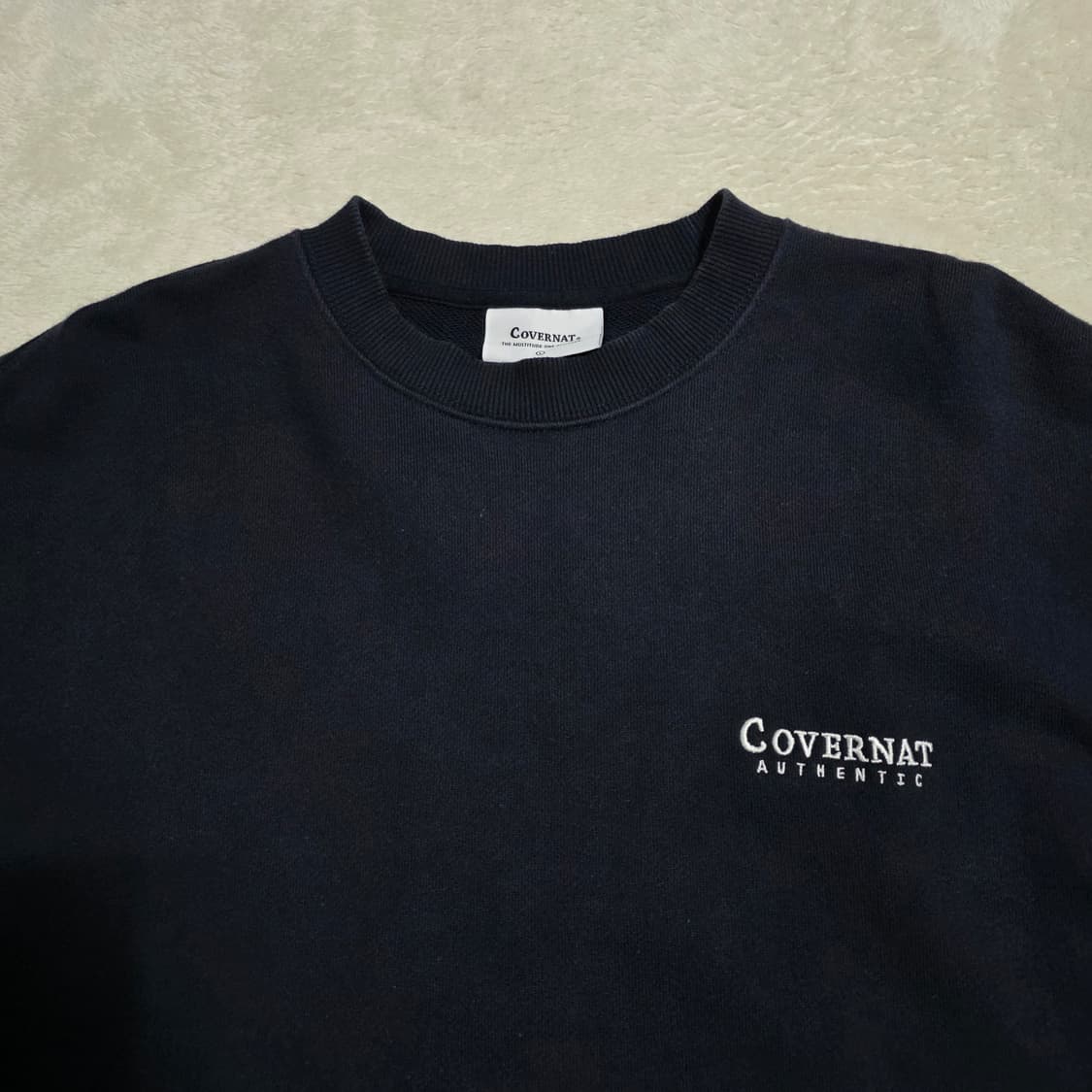 (L)커버낫 맨투맨 네이비  상품이미지2
