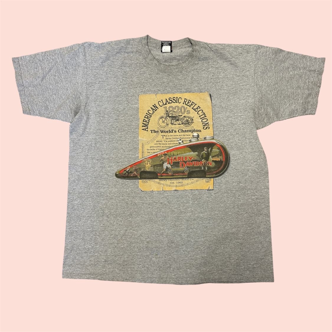 90s MADE IN USA 할리데이비슨 반팔 티셔츠 XL 상품이미지2