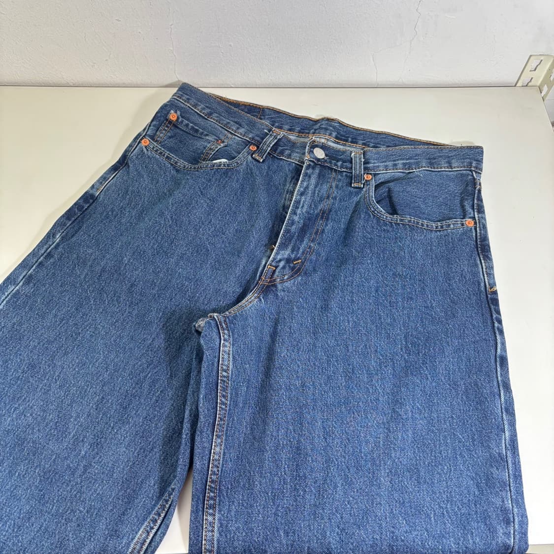 L 리바이스578 진청워시드 벌룬와이드핏 데님팬츠 상품이미지3