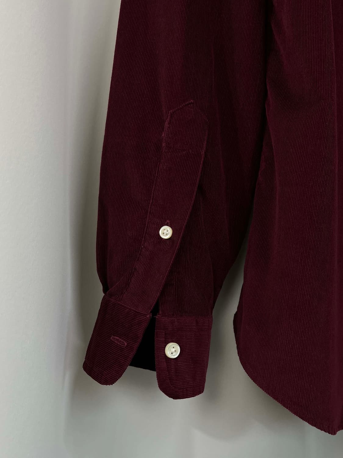 폴로 랄프로렌 버건디 마이크로 코듀로이 버튼다운 셔츠 상품이미지8