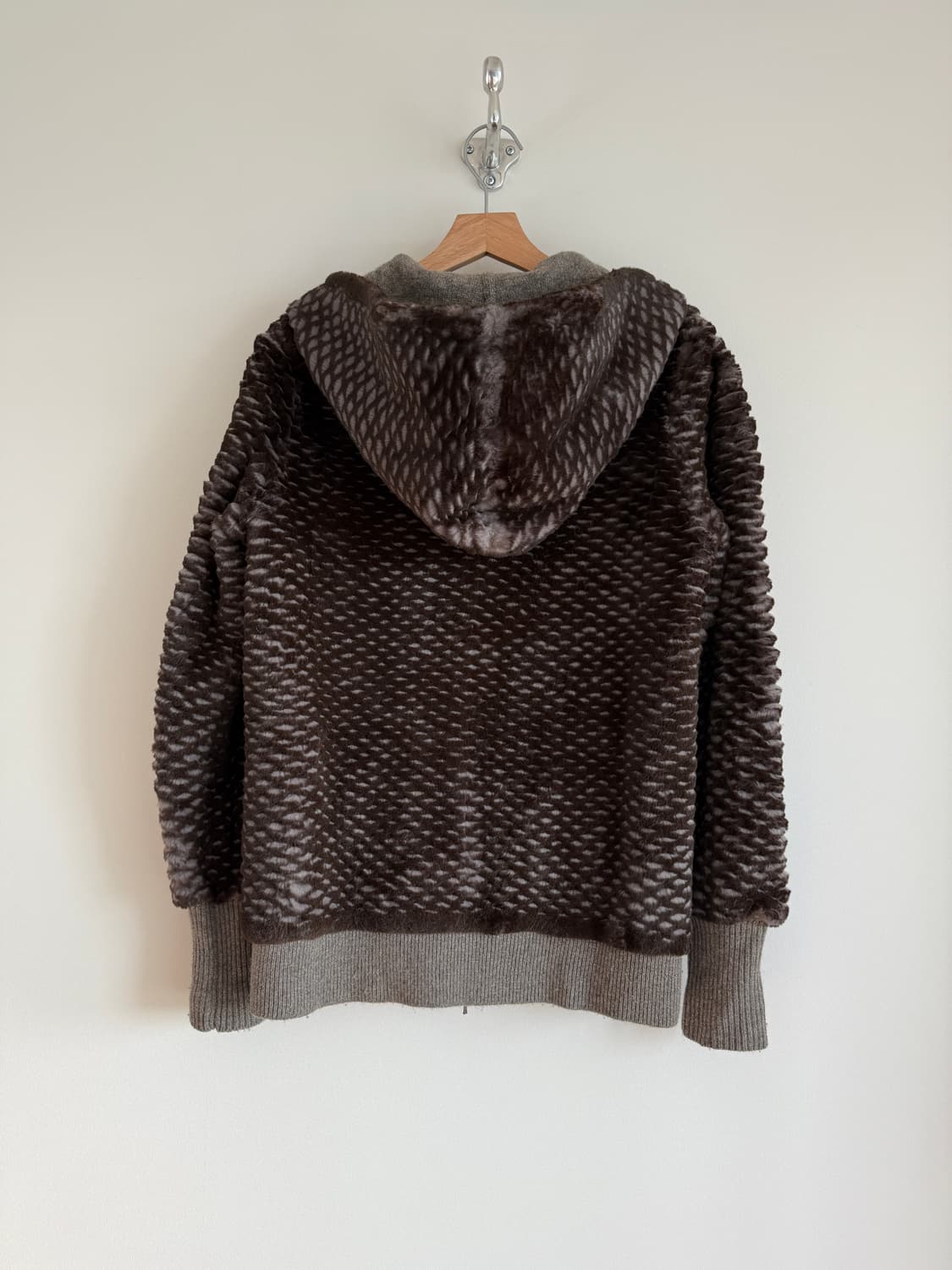 La Pelliccia 렉스퍼&캐시미어 후드집업 상품이미지4