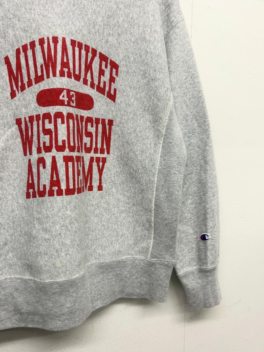 챔피온 리버스위브 밀워키 맨투맨 그레이 상품이미지2