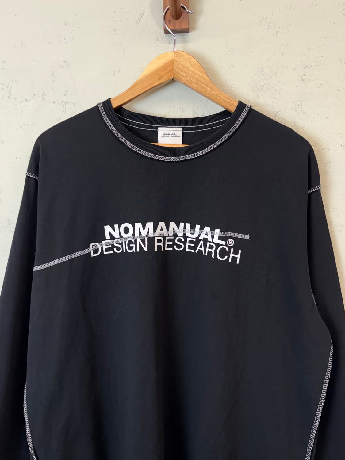 노매뉴얼 롱슬리브 긴팔티 블랙 상품이미지6