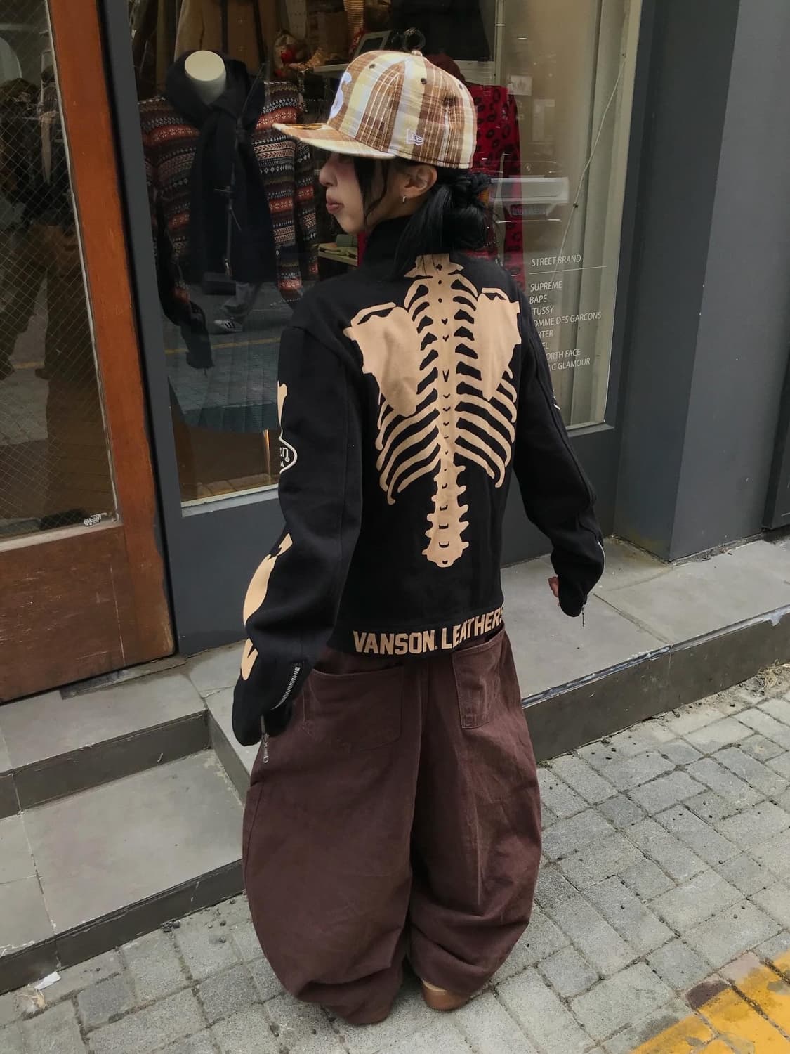 Vanson Skeleton Bone Cotton Rider JK 상품이미지3