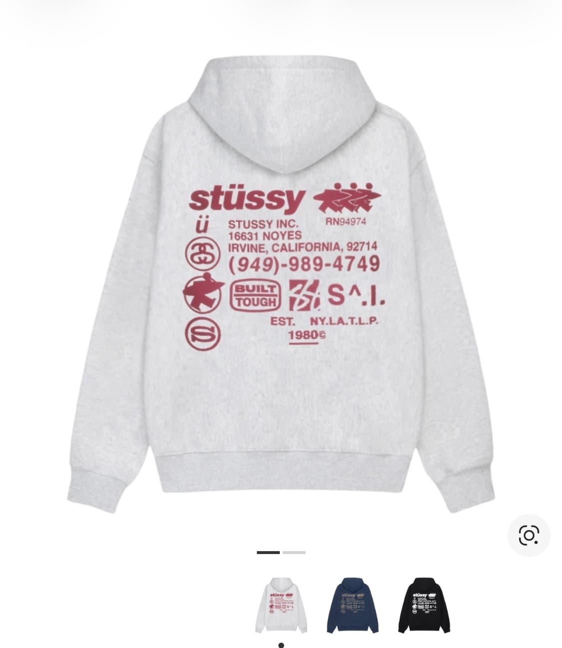 스투시 dna 후드집업 상품이미지1