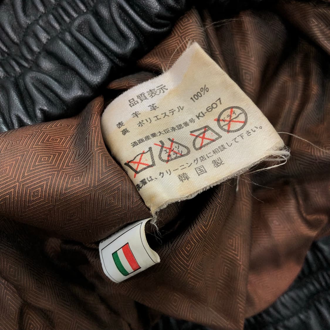 빈티지 양가죽 봄버 레더 가죽 자켓 상품이미지7