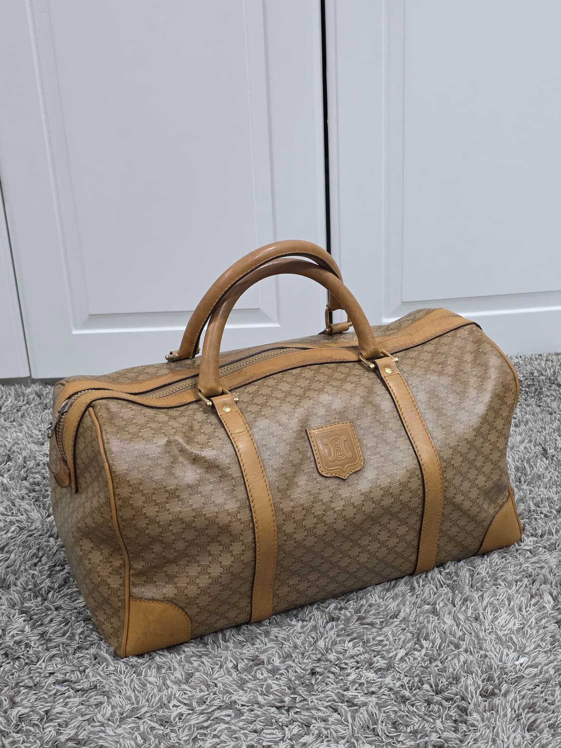 셀린느 CELINE 빈티지 트리오페 마카담 보스턴백 40 상품이미지2